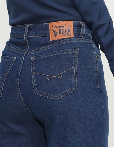 U.S. POLO ASSN. High Rise Wide Leg Fit Jeans Blue