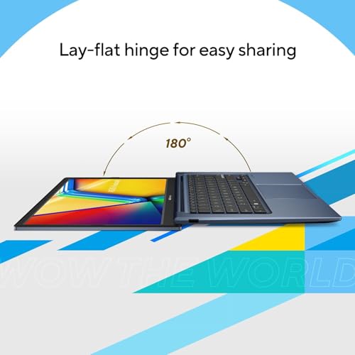 ASUS Vivobook 14 (2025),13th Gen, Intel Core i3-1315U, 8GB RAM, 512GB SSD, FHD, 14", (35.5 cm) Windows 11 Home, M365 Basic(1 Year)* Office 2024, Quiet Blue,1.4 Kg, X1404VA-EB322WS, Thin & Light Laptop