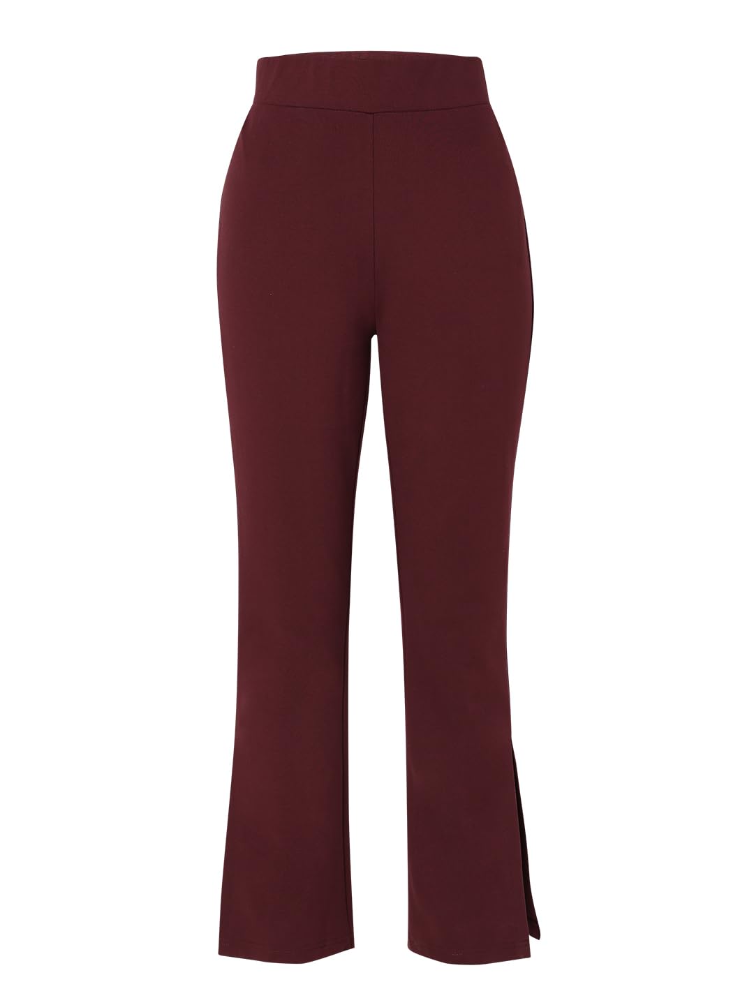 VERO MODA Women Solid Purple Rayon Bootcut High Rise Pants