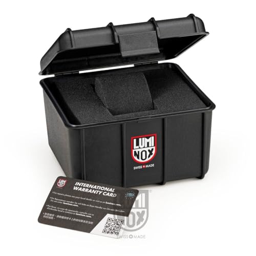 Luminox - G Collection Manta Ray Steel X2.2401 - Mens Watch 45mm - Divers Watch with Silver Case Black Dial Grey Numbers Date Function - 100m Water Resistant - Mens Watches - Swiss Made.