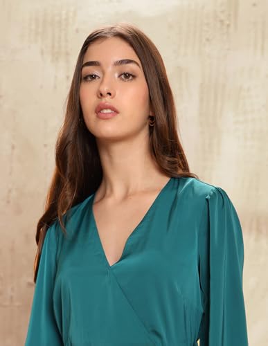 U.S. POLO ASSN. UWAW25DRS220 Teal Womens Dress (UWAW25DRS220_Blue_M)