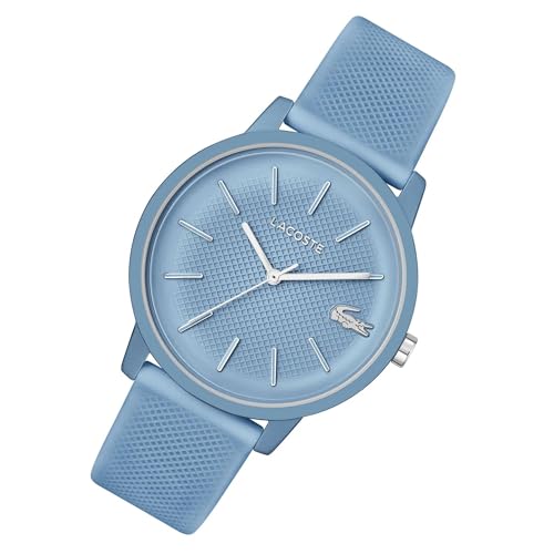 Lacoste Lacoste.12.12 Move Qtz Basic Blue Round Dial Men's Watch|Blue Silicone Material|Multi Color Band - 2011282