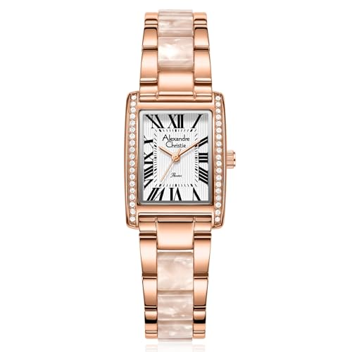 Alexandre Christie 2C03LHB Women's Classic Quartz Watch 23mm (Rose White)