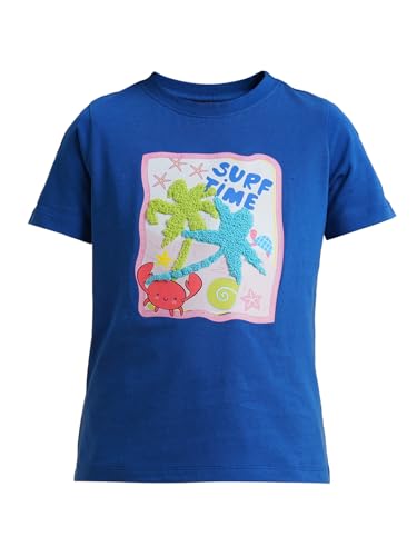 VERO MODA Girl's Regular Fit Blue T-Shirt
