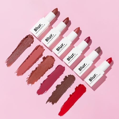 Blur India 3 in 1 Bullets For Lips + Eyes + Cheeks | Pack of 2 – Put Me On Your Lips...Not Your Lying Ex (Red) & Reminder: Adopt, Don’t Shop! (Plum)