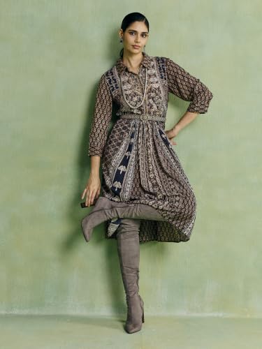 Aarke Ritu Kumar Black Mosaica Long Dress