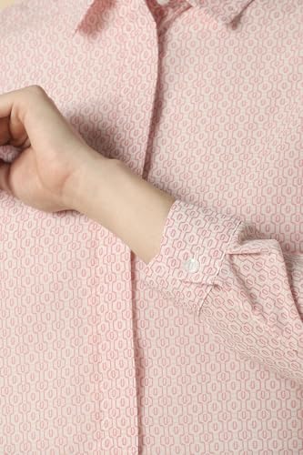 Women Pink Print Long Sleeves Shirt