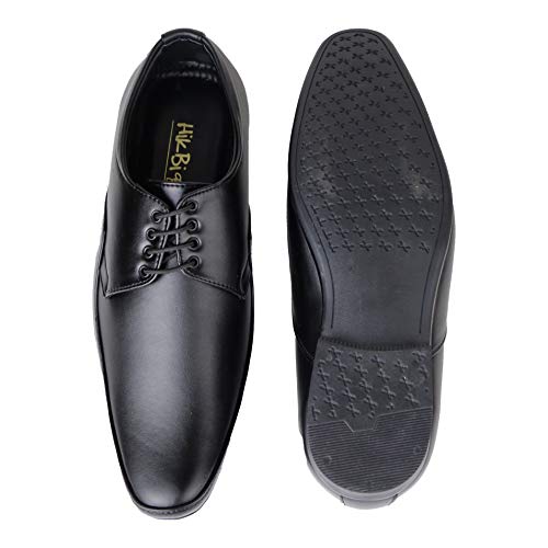 HIKBI Synthetic Leather Formal Shoes Derby for Men-Black_UK_7