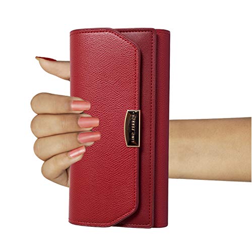 Lino Perros Synthetic Pv Women's Red Coloured Wallet (Red_Frsz)