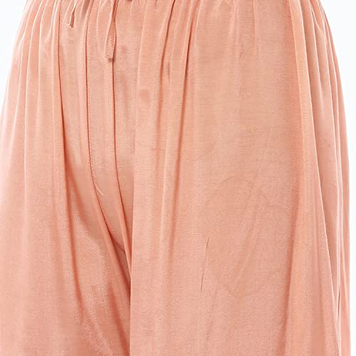 Rangriti Women's Ethnic Peach Ethnic Wear Two Piece Set (Size_L)