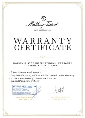 Mathey-Tissot Swiss Made Miss Quartz Black Dial Analog Watch for Women - D538ALN
