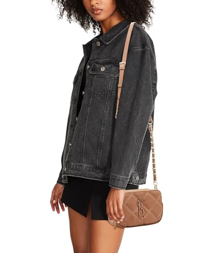 Steve Madden Womens Steve Madden Bdaisy Double Zip Crossbody, Cognac, One Size