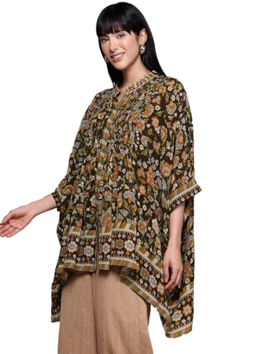 Ritu Kumar Brown Flora Kurti
