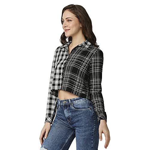Pepe Jeans Women's Regular Fit Checked Shirts