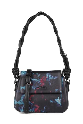Women Black Print Casual Sling Bag