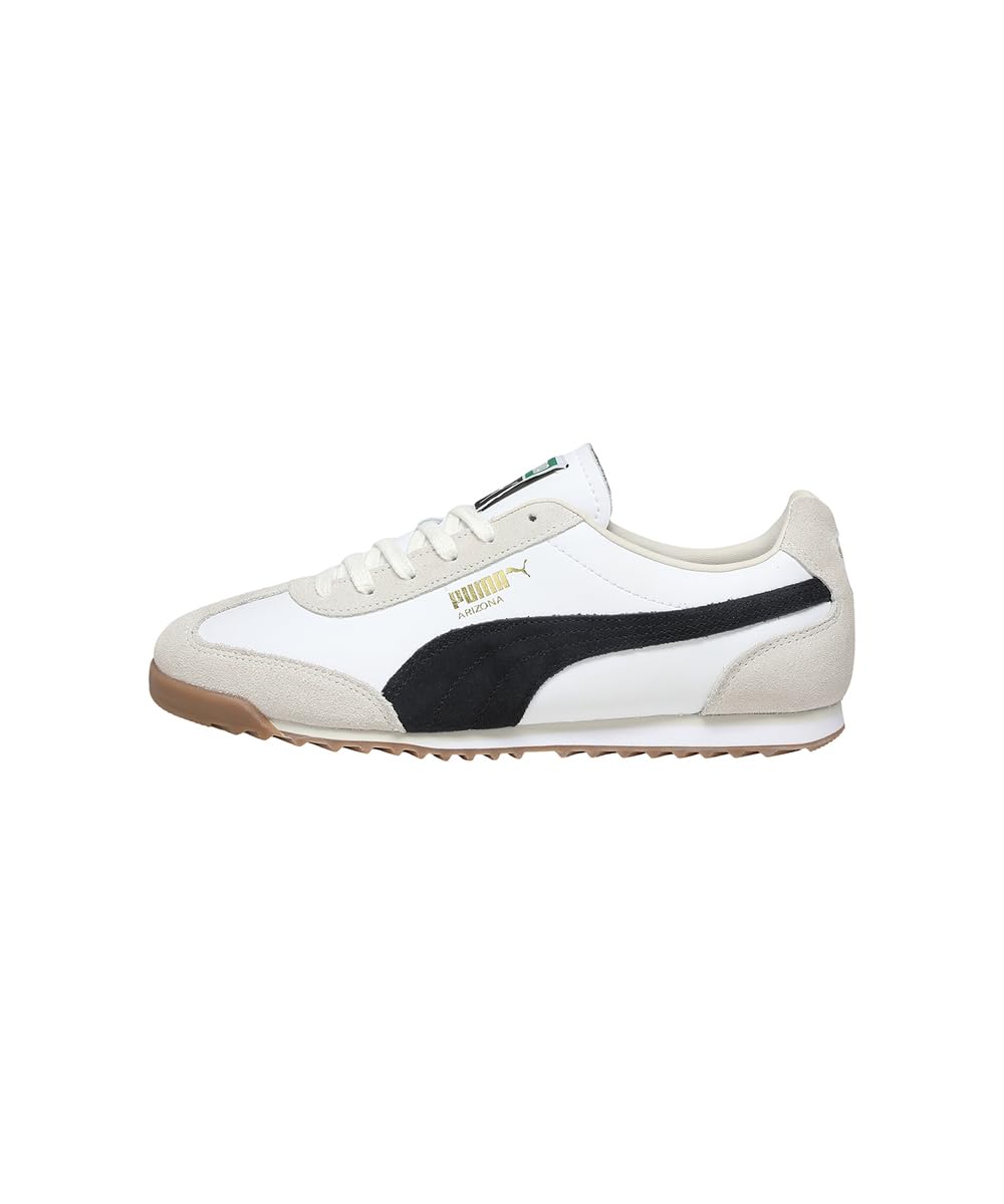 PUMA , Unisex-Adult, Arizona Retro, White-Black, Sneaker, 11UK, (40235302)