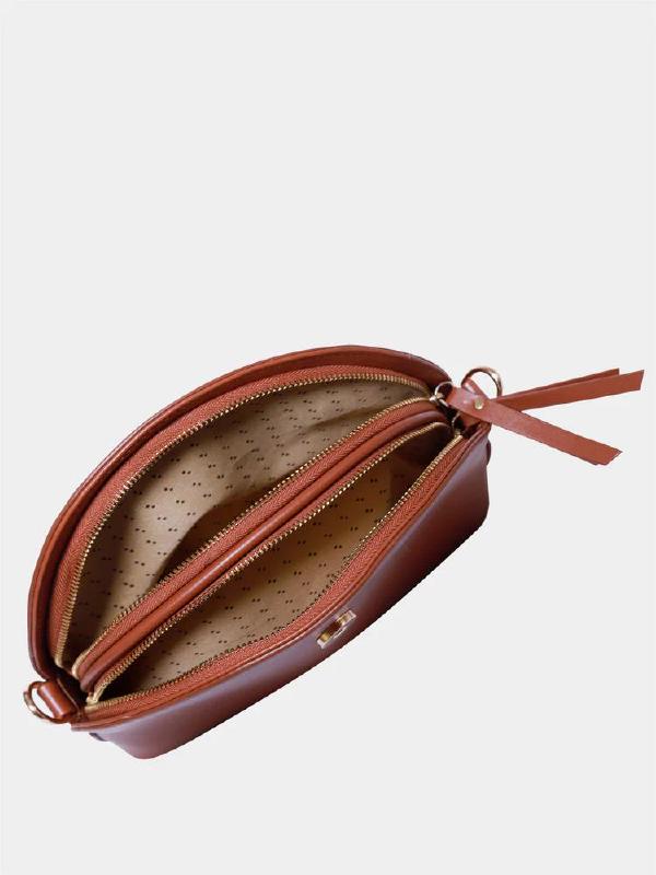 Brown Mini Sling Bag for Women
