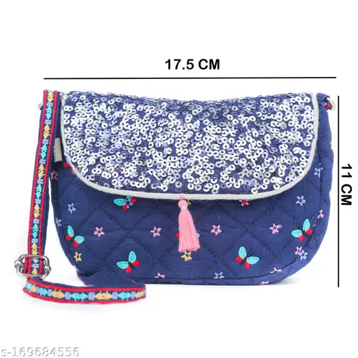 Butterfly Sling Bag Blue