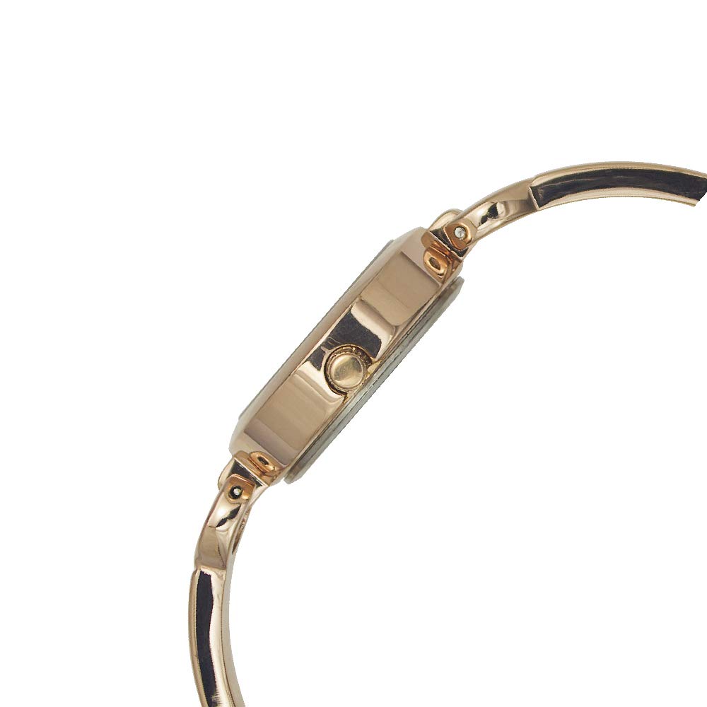 TIMEX Classics Analog Watch for Women with Rose Gold Round Dial & Rose Gold Brass Bracelet Band Water Resistant Women's Wrist Watches - TWEL11425