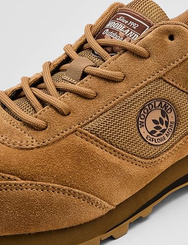 Woodland Men's Camel Leather Sneaker-6 UK (40 EU) (GJ 4230022)