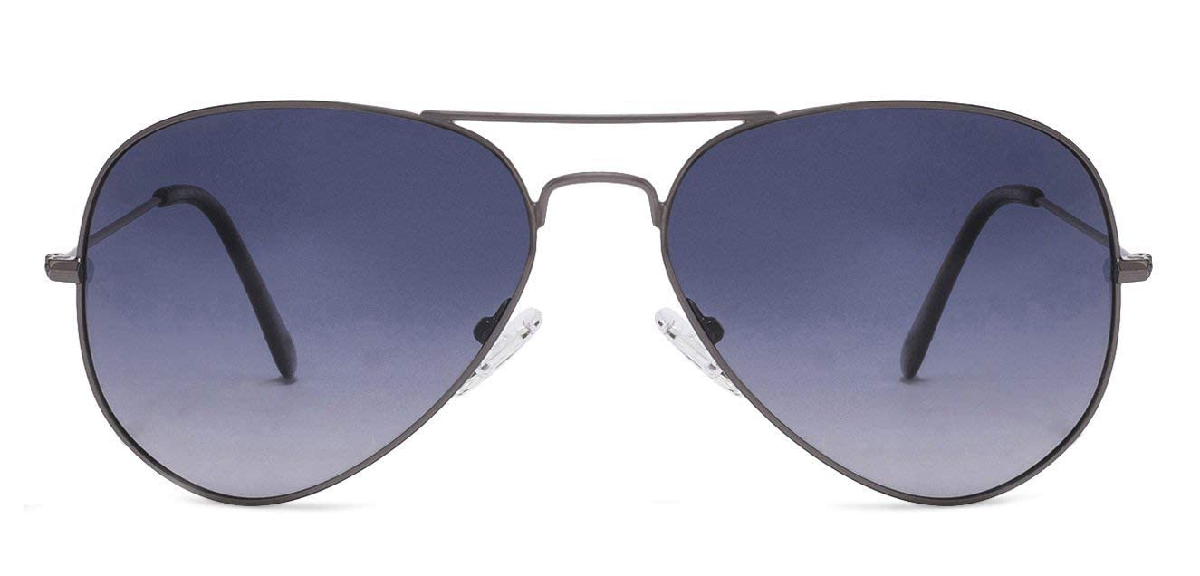 Vincent Chase By Lenskart | Full Rim Aviator Branded Latest and Stylish Sunglasses | Polarized and 100% UV Protected | Men & Women | Medium | VC 5158/P