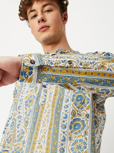 Max Mens Kurta,Yellow,S