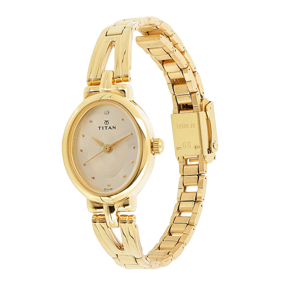 Titan Karishma Revive Analog Champagne Dial Women's Watch-NM2594YM01 / NL2594YM01