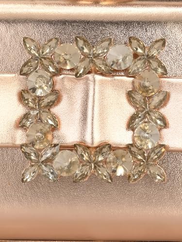 TOOBA Women's Copper Handicraft Beautiful Bling Box Clutch Bag for Wedding, Banquet, Gift Family, & Friends