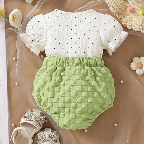 Hopscotch Girls Short Sleeves White Heart Embroidered Bodysuit For Ages (9-12 Months)