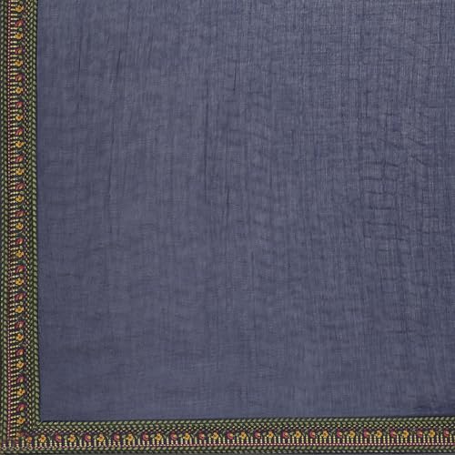 Rangriti Women Navy Cotton Straight Kurta Set_36
