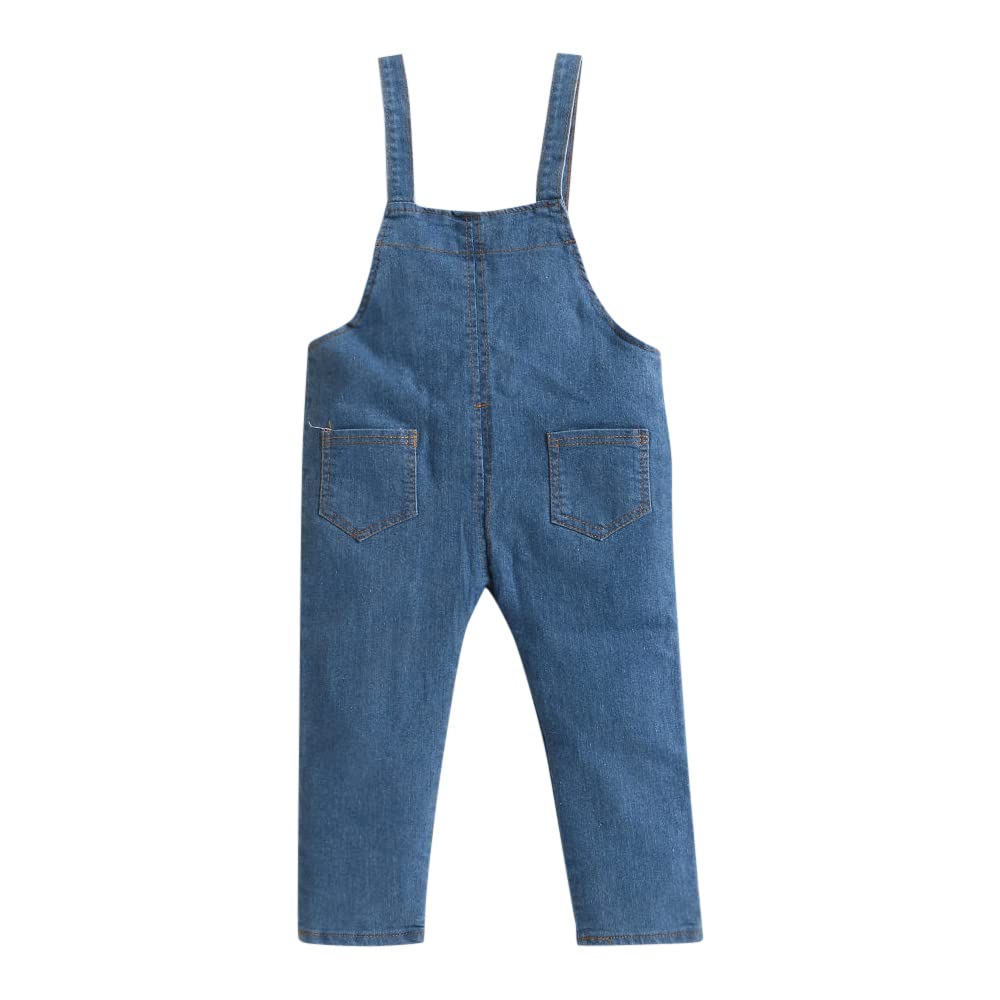 Hopscotch Girls Polka Dot Print T-shirtDungaree Set In Yellow Color for Ages 2-3 Years