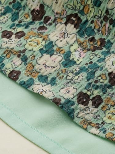 Girls Green Print Casual Top