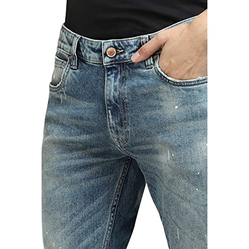 Jack & Jones Men's Cotton Blend Skinny Fit Blue Jeans_34