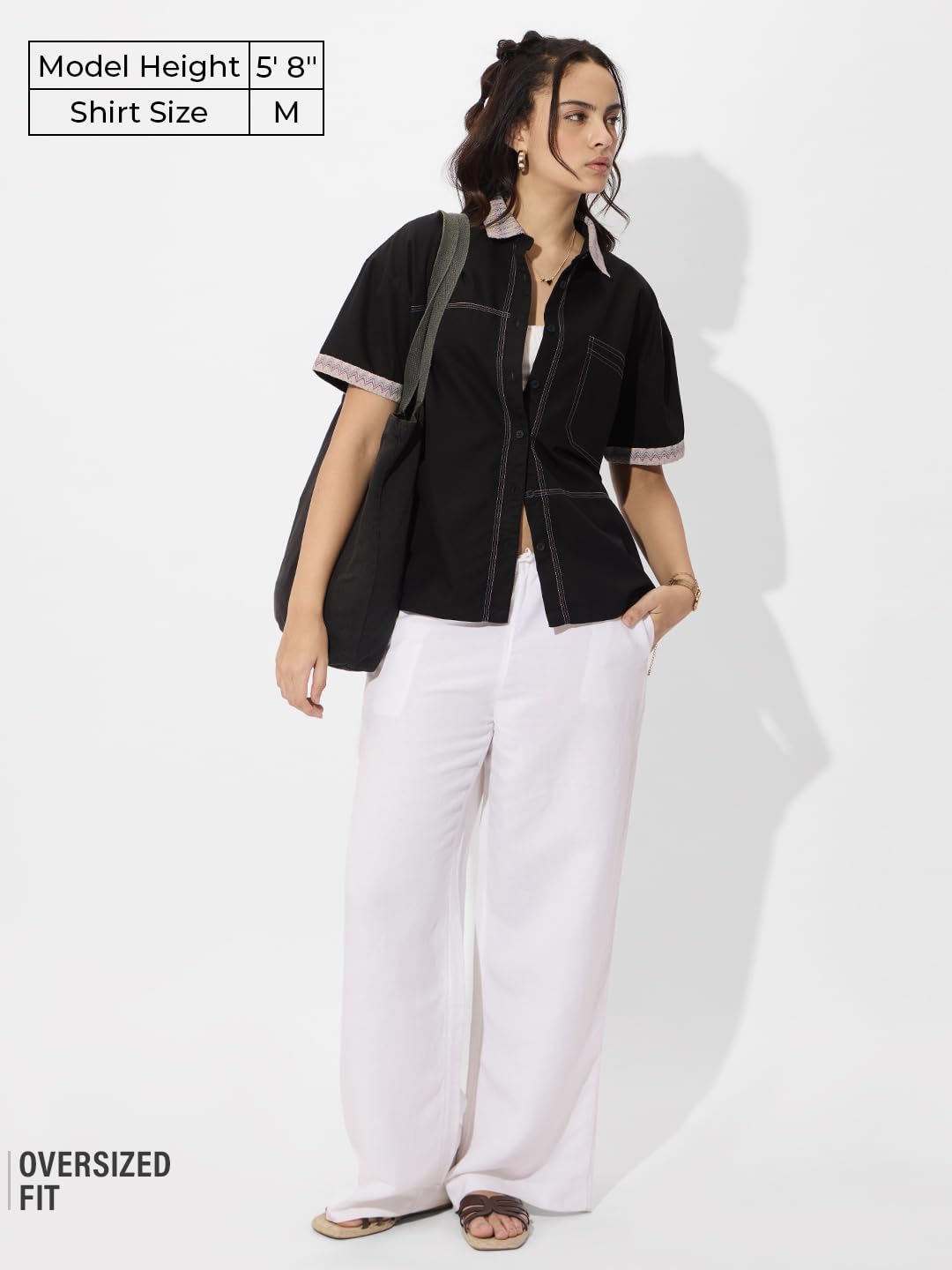 The Souled Store Originals: Elixir Women & Girls Long Sleeve Collared Neck Button Down Regular Fit Cotton Shirts