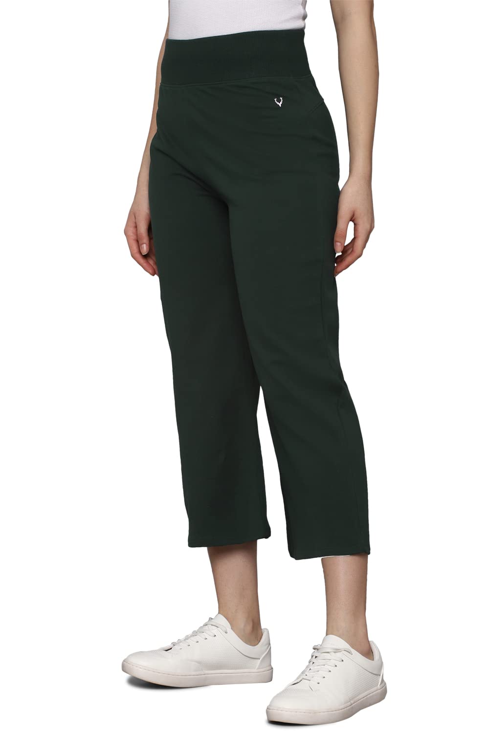 Allen Solly Women's Regular Pants (AHKBCRGFH69203_Green_32)