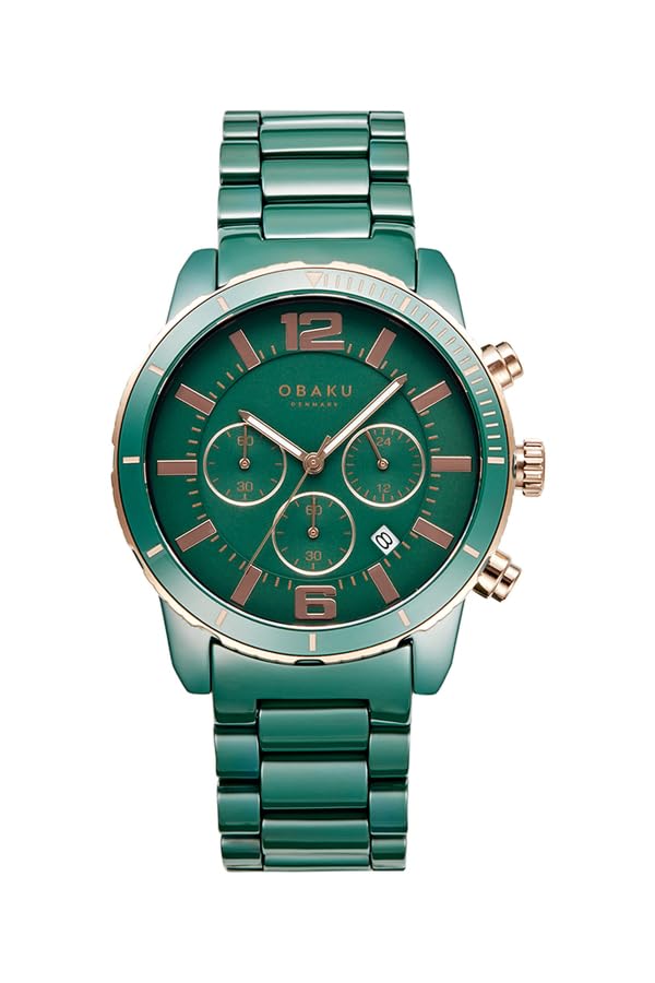 Obaku Analog Green Dial Men's Watch-V278GCEECE