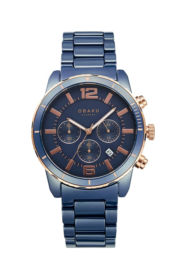 Obaku Analog Blue Dial Men's Watch-V278GCSLCL