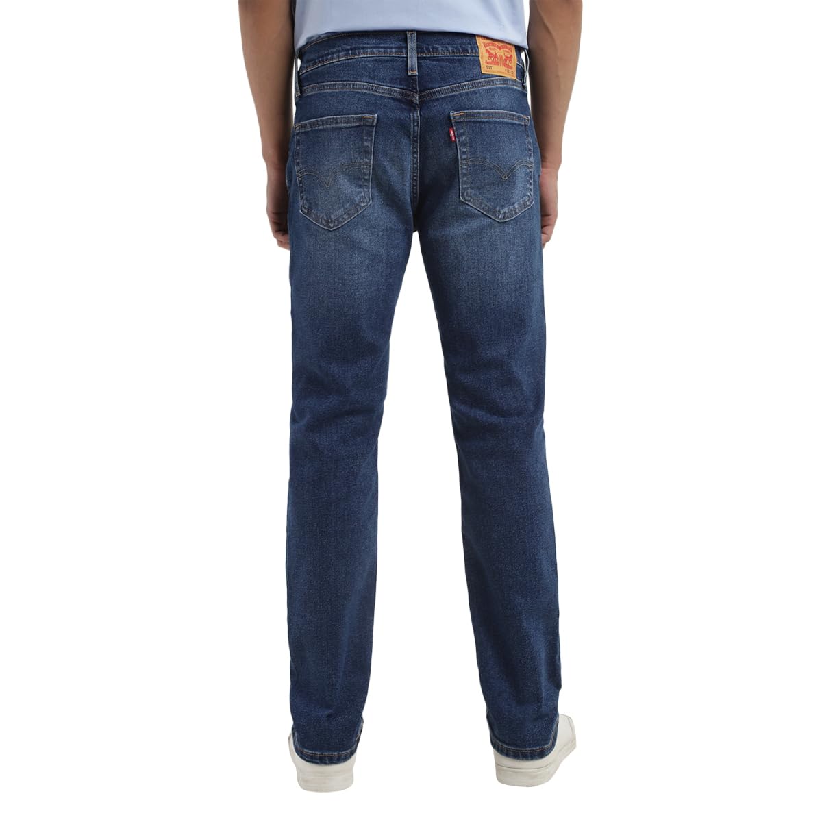 Levi's Men's 511 Slim Fit Mid Rise Light Fade Stretchable Jeans Blue, 32