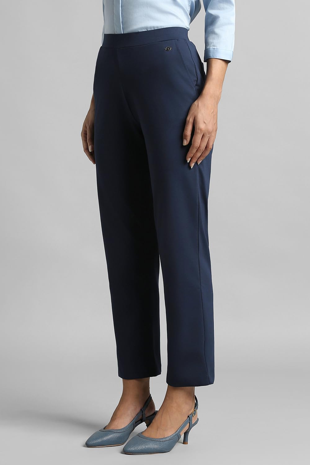 Van Heusen Women's Regular Pants (VWKBFRGFP35140_Navy