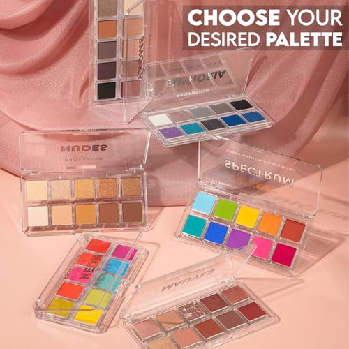 Profusion Cosmetics 10 Shade Eyeshadow Palette - High Pigmented Multi-Finish Colors, Vegan & Cruelty-Free, Create Stunning Looks On-the-Go - Travel-Friendly & Versatile Makeup, Spectrum