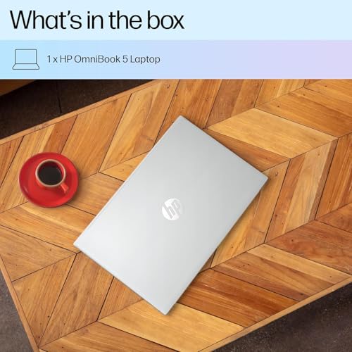 HP OmniBook 5 (Previously Pavilion),13th Gen Intel Core i5 1334U (16GB LPDDR5X,512GB SSD) 2K, WUXGA,IPS,300 nits,16''/40.6cm Touchscreen, Win11, M365, Office24, Silver,1.79kg,ba1789TU,IR Camera Laptop