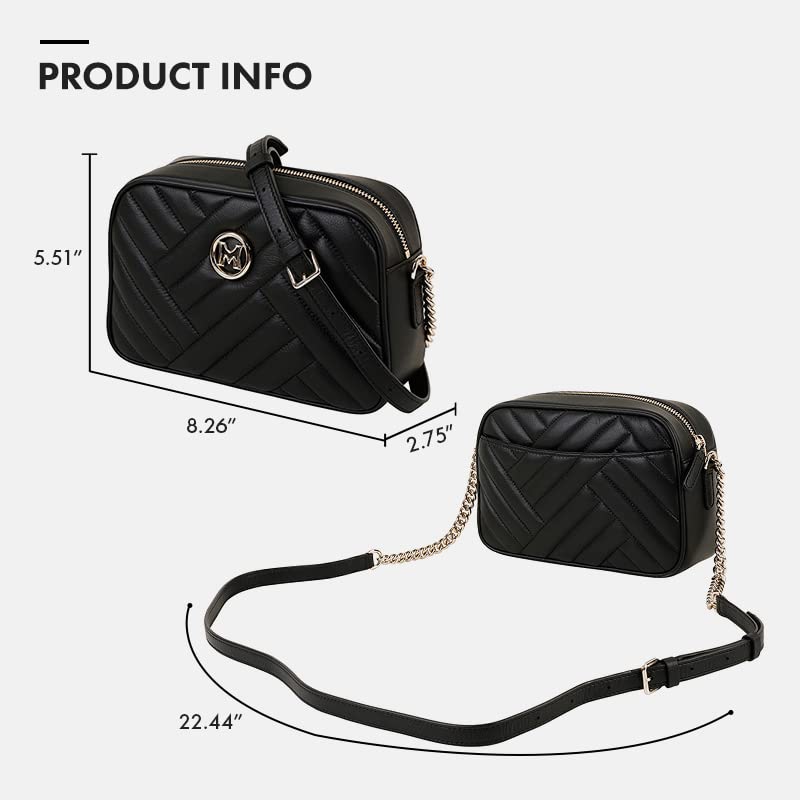 METROCITY Women's Shoulder bag and Crossbody bag M213MQ3072, Black