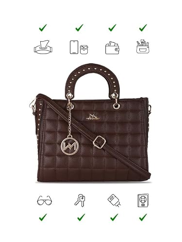 MINI WESST Arabian Night Handbag | Spacious Interior | Lightweight | Vegan Leather | Travel | Shopping | Office | Picnic
