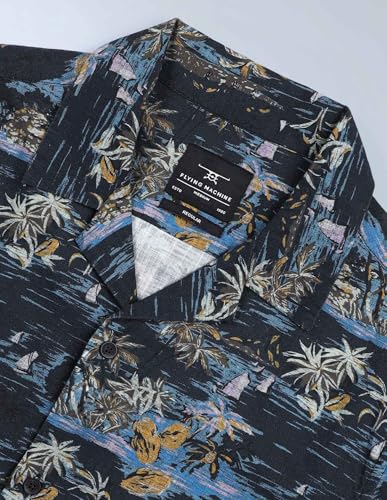 Tropical Printed Pure Cotton Cuban Shirt