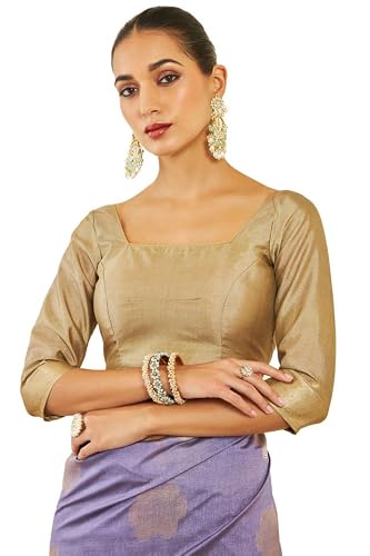 Soch Womens Purple Tussar Silk Saree With Geometric Motifs And Beige Pallu