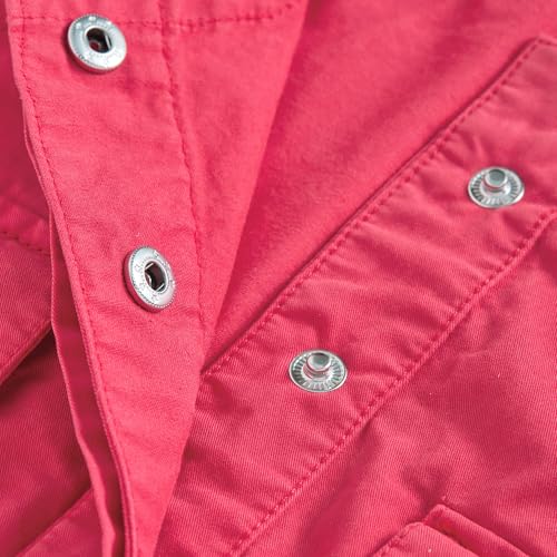 Hopscotch Girls Red Sleeveless 2-Pc Cotton Twill Cargo Blouse & Skirt For Ages (6-7 Years)