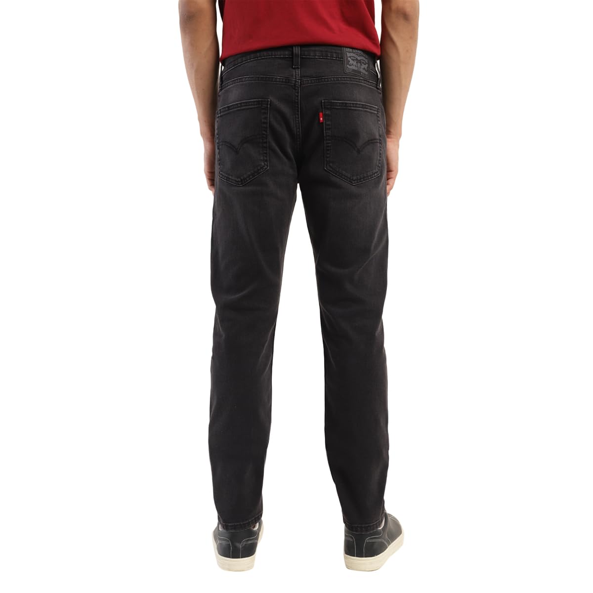 Levi's Men's 512 Slim Tapered Fit Mid-Rise Light Fade Stretchable Mid Rise Jeans Black, 34