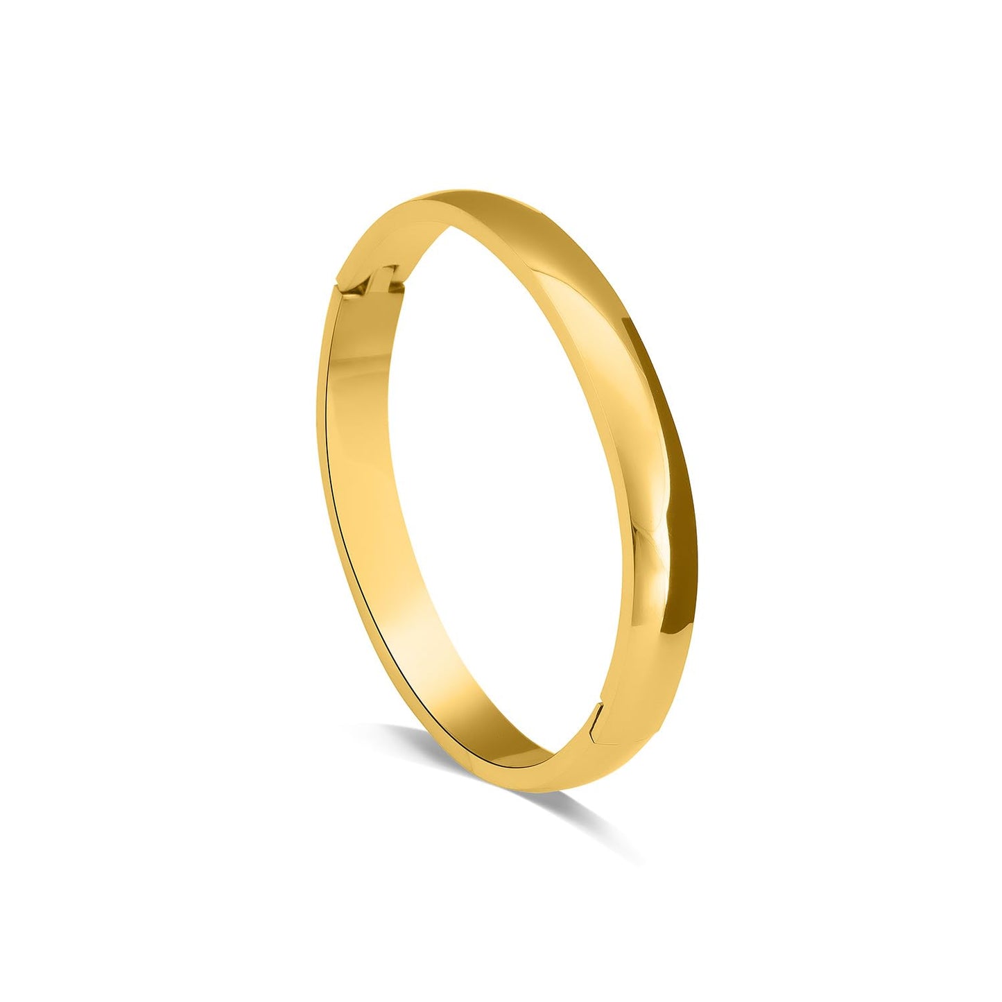 PALMONAS Plain Gold Bangles Bracelet for Women (Size -4,5,6,7) - Gift for Women & Girls, Women's Jewellery | Waterproof & Anti-Tarnish Bracelets