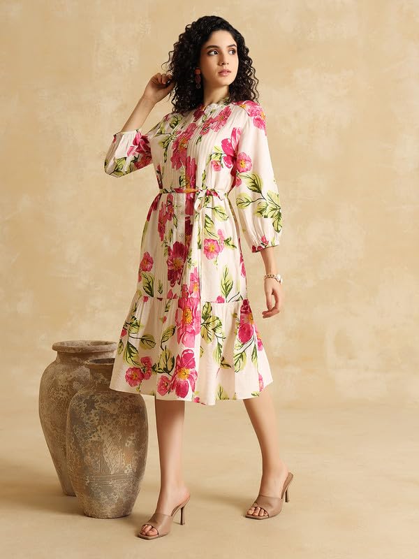 Kazo Elena Midi Dress Pink