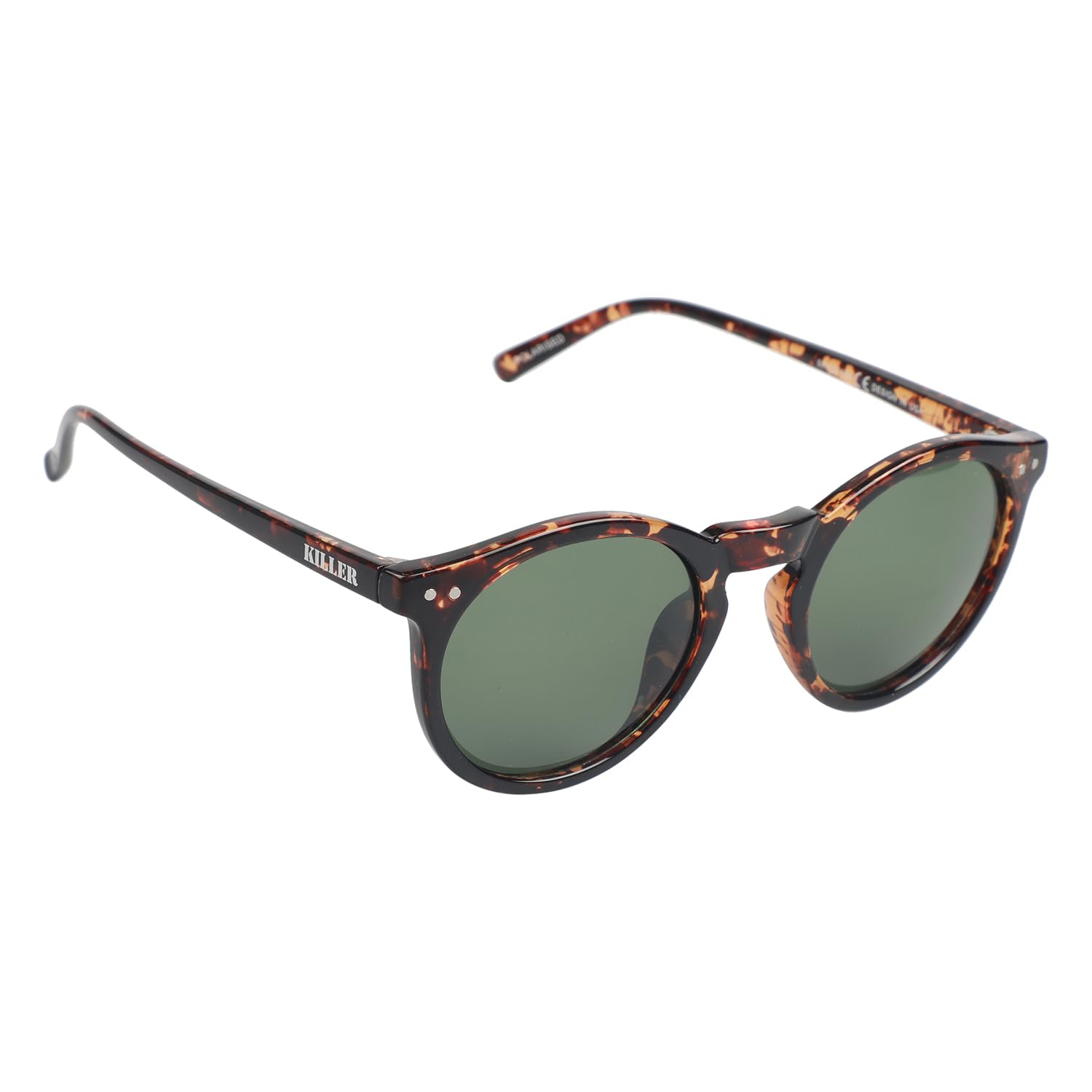 KILLER Women's Sunglass, Round Shaped TR90 Frame Polarized Lens